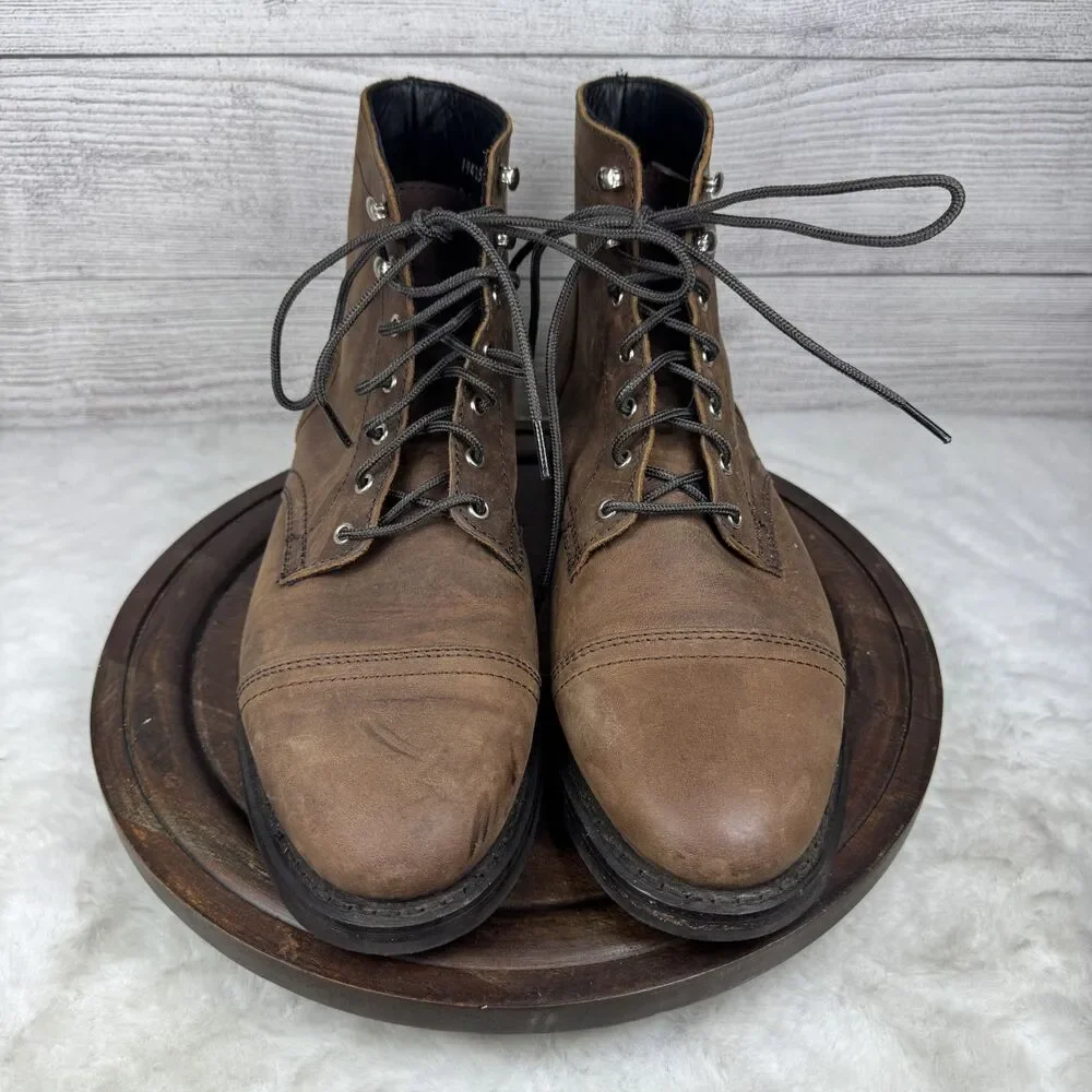 Thursday Boots Captain Brown Classic Rugged Resilient Leather Mens Sz 11 Cap Toe